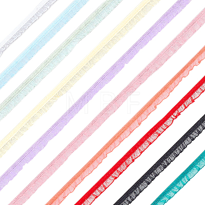20 Yards 10 Colors Polyester Lace Trim OCOR-GA0002-92-1