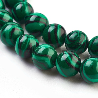 Synthetic Malachite Beads Strands X-TURQ-N006-8-1