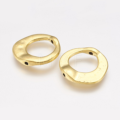 Tibetan Style Irregular Ring Bead Frames LS-GLF10246Y-NF-1