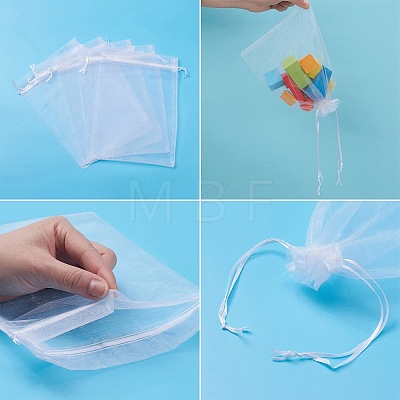 Organza Gift Bags with Drawstring X-OP-R016-17x23cm-04-1