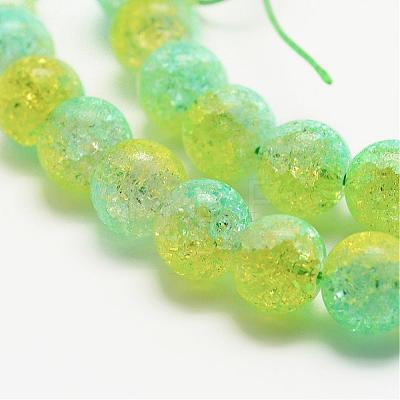 Natural Crackle Quartz Graduated Beads Strands G-F483-01-1