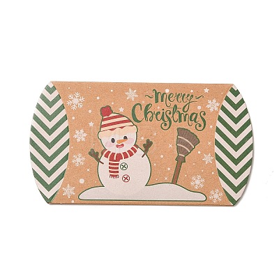 Christmas Theme Cardboard Candy Pillow Boxes CON-G017-02E-1