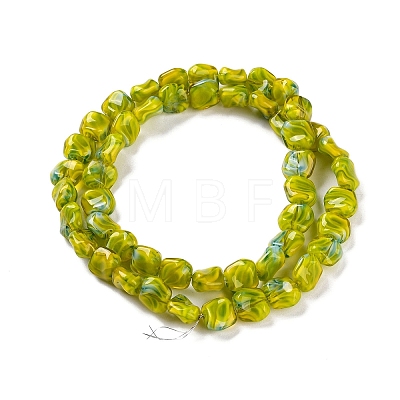 Handmade Milleflori Glass Beads Strands LAMP-M018-01A-02-1