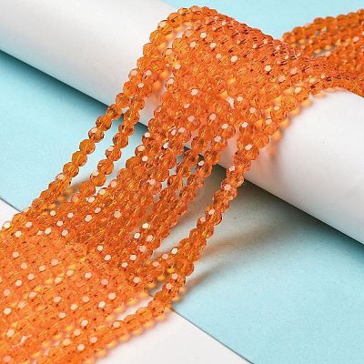 Transparent Glass Beads Strands EGLA-A035-T4mm-D05-1