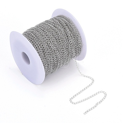 Brass Twisted Chains CHC-Q001-5x4mm-P-1
