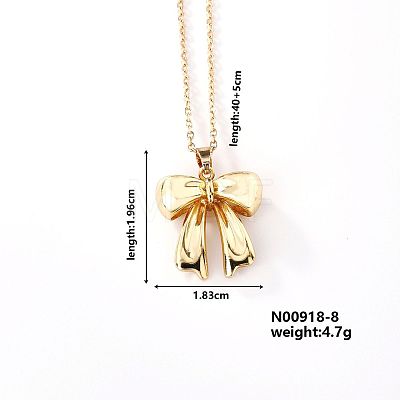 Fashionable and Elegant Butterfly Brass Pendant Necklaces QH8732-6-1