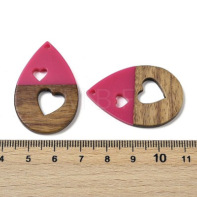 Resin and Walnut Pendants WOOD-I013-07A-1