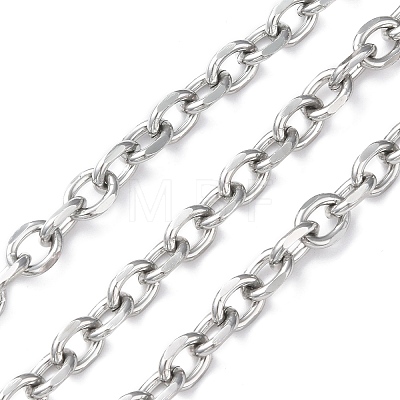 Oval Oxidation Aluminum Cable Chains CHA-K003-05P-1