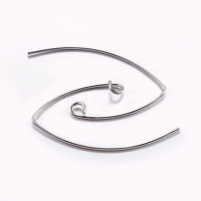 Brass Earring Hooks X-KK-K197-60P-1