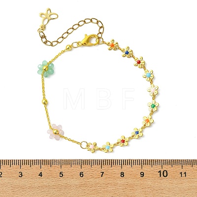 Brass Link Bracelets BJEW-JB13752-1