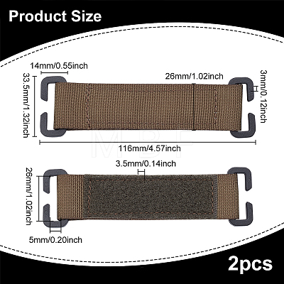 Nylon Hook & Loop Tactical Morale Patches Attachment Display Board DIY-WH0248-153A-1