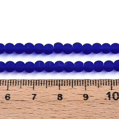 Transparent Glass Beads Strands GLAA-T032-T4mm-MD16-1