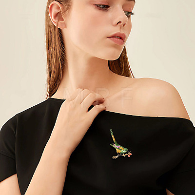 Magpie Bird Enamel Pins JEWB-TADJ0001-04B-1