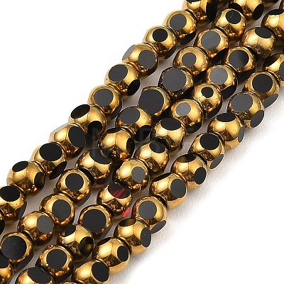 Faceted Electroplate Glass Beads Strands EGLA-P051-03A-G-1