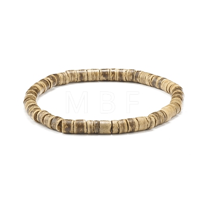 Coconut Beads Stretch Bracelets Set BJEW-JB07006-1