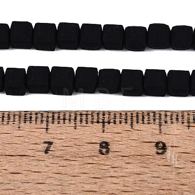 Opaque Frosted Glass Beads Strands GLAA-N072-01A-B11-1
