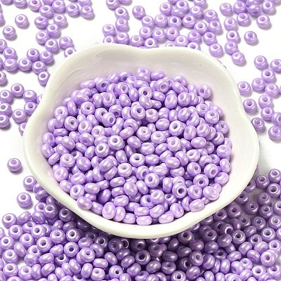 Baking Paint Luster Glass Seed Beads X1-SEED-B001-04A-09-1