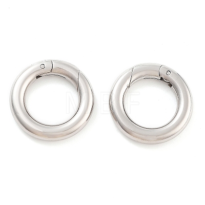 Non-Tarnish 316 Stainless Steel Spring Gate Rings STAS-M296-01P-C-01-1