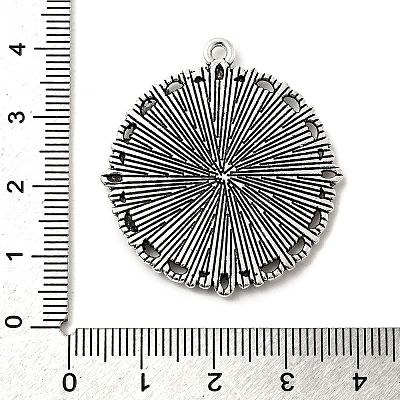 Tibetan Style Alloy Pendant Cabochon Settings LS-TIBE-T003-06AS-RS-1