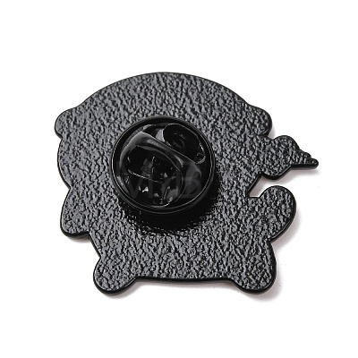 Bank Beaver with Heart Enamel Pins JEWB-K019-02C-EB-1
