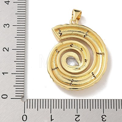 Brass and Glass Pendants KK-M300-05G-01-1