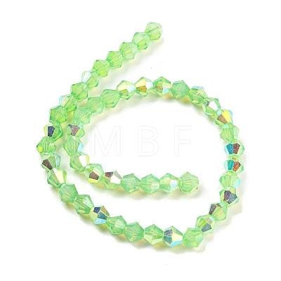 Baking Painted Transparent Glass Beads Strands GLAA-F029-TM6mm-08-1