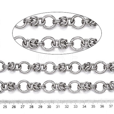 Alloy Round Ring Link Chains LCHA-N02-02P-1