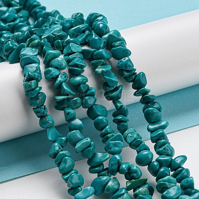 Natural Howlite Beads Strands G-C084-F09-01-1