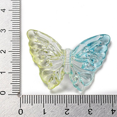 Two Tone Transparent Acrylic Beads X-OACR-E041-06D-1