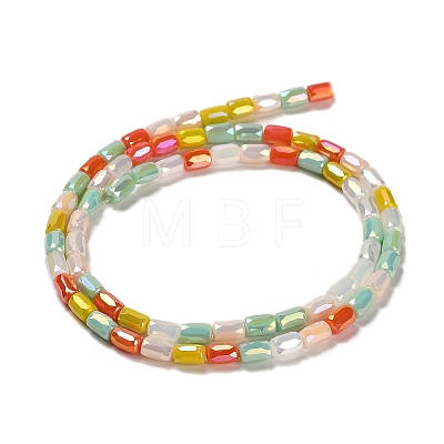 Electroplate Glass Beads Strands EGLA-D030-08G-1