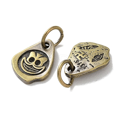 Tibetan Style Brass Pendants KK-M284-44AB-1