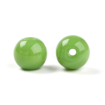 Opaque Solid Color Glass Beads X1-GLAA-N007-8mm-A11-1