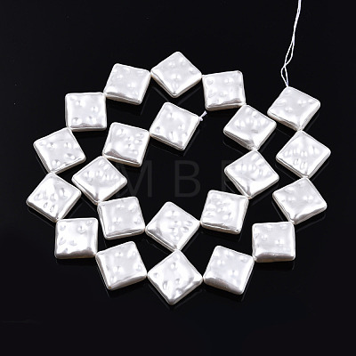 ABS Plastic Imitation Pearl Beads Strands KY-N015-05-B01-1