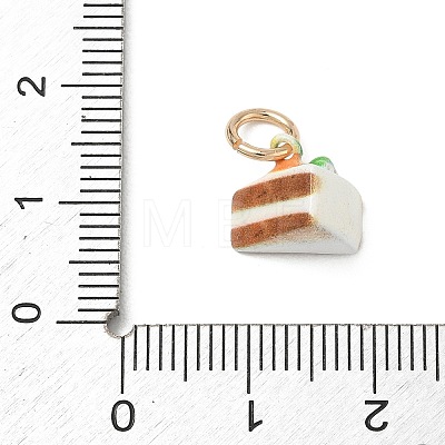Spray Painted Brass Charms LS-KK-CBAEB58-02B-1