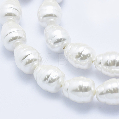 Electroplate Shell Pearl Beads Strands BSHE-G009-A-02-1