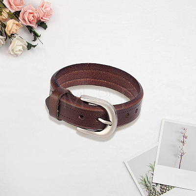 1Pc Punk Rock Cowhide Cord Bracelets BJEW-CL0001-51A-1