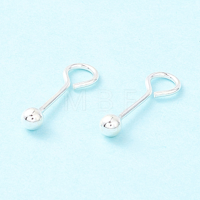 925 Sterling Silver Stud Earring Findings STER-P047-04B-S-1