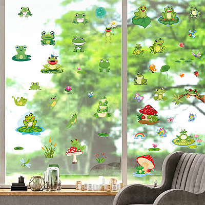 8 Sheets 8 Styles PVC Waterproof Wall Stickers DIY-WH0345-113-1
