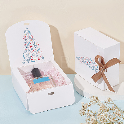 Square Cardboard Paper Jewelry Gift Boxes CBOX-WH0003-35A-1