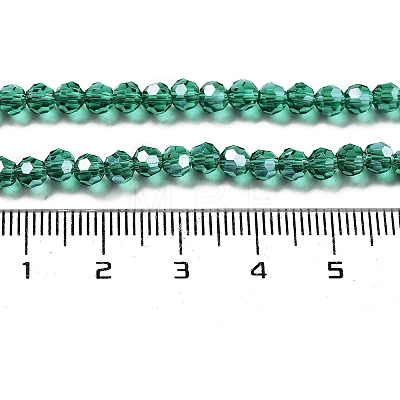 Electroplate Transparent Glass Beads Strands EGLA-A035-T4mm-A18-1