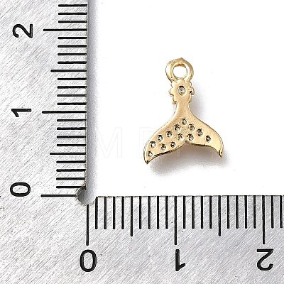 Brass Micro Pave Cubic Zirconia Pendants KK-D312-12G-1