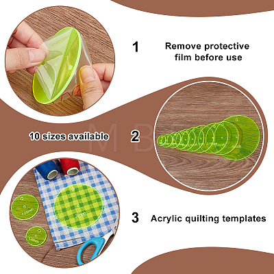 Acrylic Quilting Templates DIY-BC0013-72-1