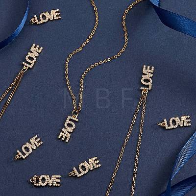 5Pcs Brass Micro Pave Clear Cubic Zirconia Pendants ZIRC-SZ0002-02-1