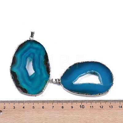 Natural Agate Big Pendants KK-F868-29P-02-1