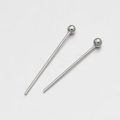 Brass Ball Head Pins KK-E647-19P-18mm-1