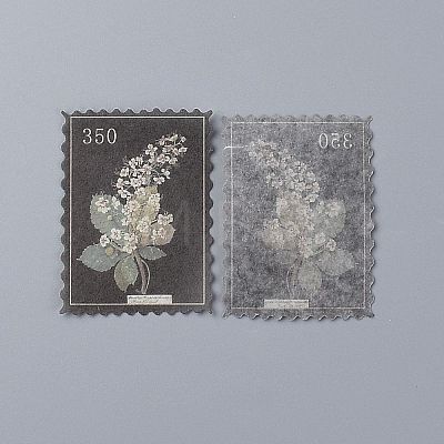 Vintage Postage Stamp Stickers Set X-DIY-B008-03D-1