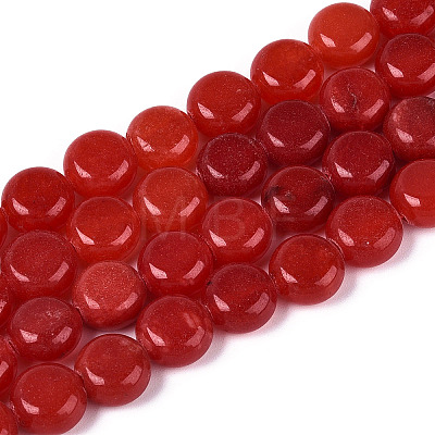 Dyed Natural White Jade Beads Strands G-T143-16M-1