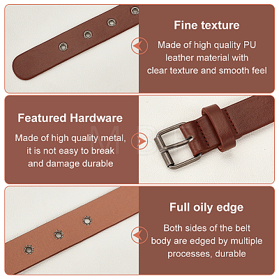 Imitation Leather Coat Cuff Belt FIND-WH0111-387B-1