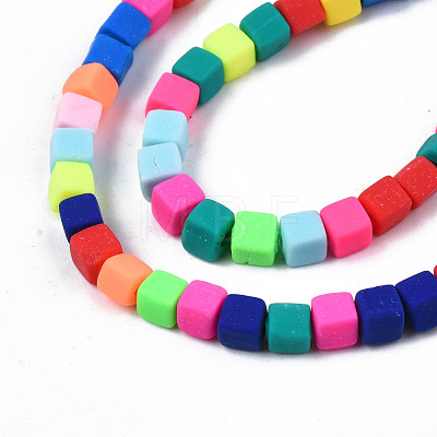 Handmade Polymer Clay Beads Strands CLAY-N008-061-10-1