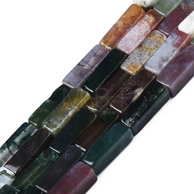 Natural Indian Agate Bead Strands G-R299-17-1